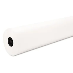 Pacon 36 in. x 1000 ft. 40 lb Cover Weight Decorol Flame Retardant Art Rolls - Frost White (1-Roll)