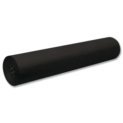 Pacon 36 in. x 1000 ft. 40 lb Cover Weight Decorol Flame Retardant Art Rolls - Black (1-Roll)