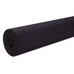 Pacon 36 in. x 1000 ft. 40 lb Cover Weight Decorol Flame Retardant Art Rolls - Black (1-Roll)