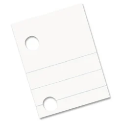 Pacon 8 in. x 10.5 in. 5-Hole Wide/Legal Rule Composition Paper (500/Pack)
