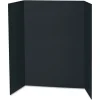 Pacon 48 in. x 36 in. Spotlight Corrugated Presentation Display Boards - Black/Kraft (24/Carton)