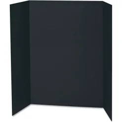Pacon 48 in. x 36 in. Spotlight Corrugated Presentation Display Boards - Black/Kraft (24/Carton)