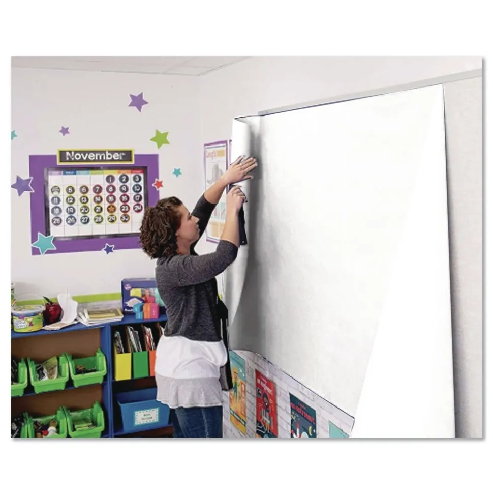 Pacon 48 lbs. Text Weight 36 in. x 1000 ft. Spectra ArtKraft Duo-Finish Paper - White (1-Roll)