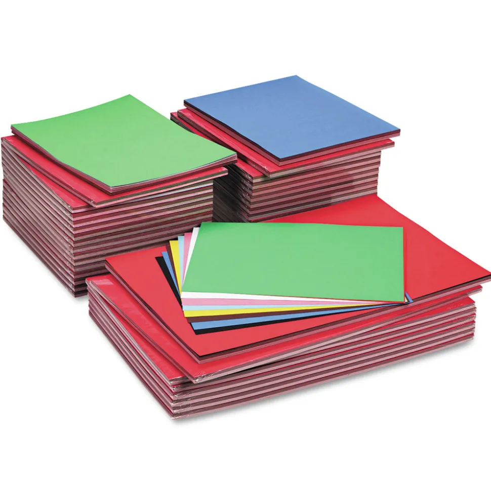 Pacon 76 lbs. Text Weight Tru-Ray Construction Paper - Assorted (2000/Carton)