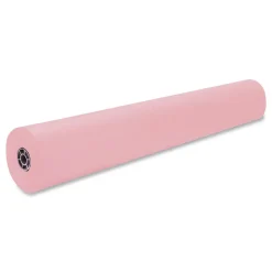 Pacon 35 lbs. Wrapping Weight 36 in. x 1000 ft. Rainbow Duo-Finish Colored Kraft Paper - Pink (1-Roll)