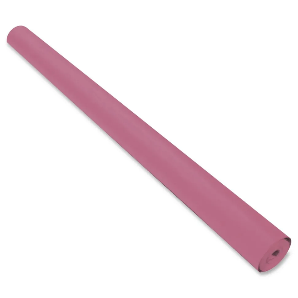 Pacon 35 lbs. Wrapping Weight 36 in. x 1000 ft. Rainbow Duo-Finish Colored Kraft Paper - Pink (1-Roll)