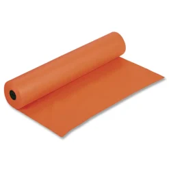 Pacon 35 lbs. Wrapping Weight 36 in. x 1000 ft. Rainbow Duo-Finish Colored Kraft Paper - Orange (1-Roll)