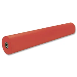 Pacon 35 lbs. Wrapping Weight 36 in. x 1000 ft. Rainbow Duo-Finish Colored Kraft Paper - Orange (1-Roll)