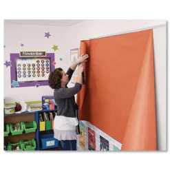 Pacon 35 lbs. Wrapping Weight 36 in. x 1000 ft. Rainbow Duo-Finish Colored Kraft Paper - Orange (1-Roll)