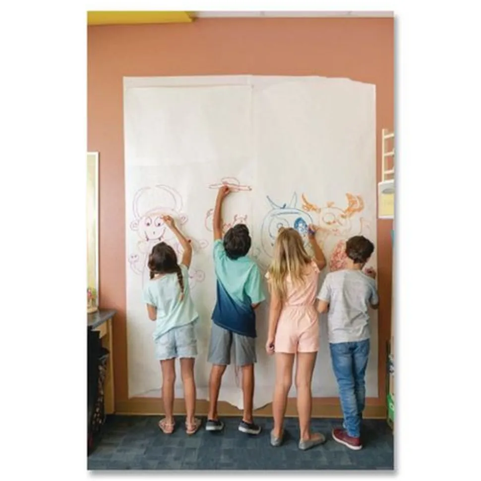 Pacon P5636 36 in. x 1,000 ft. 40 lbs. Wrapping Weight Kraft Paper Roll - White (1-Roll)