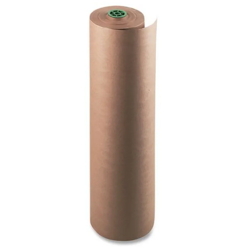 Pacon P5836 36 in. x 1,000 ft. 50 lbs. Wrapping Weight Kraft Paper Roll - Natural (1-Roll)