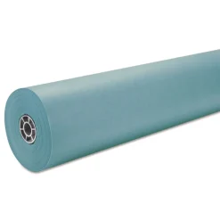 Pacon P0063160 35 lbs. Wrapping Weight 36 in. x 1000 ft. Rainbow Duo-Finish Colored Kraft Paper - Aqua (1-Roll)