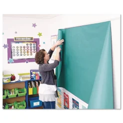 Pacon P0063160 35 lbs. Wrapping Weight 36 in. x 1000 ft. Rainbow Duo-Finish Colored Kraft Paper - Aqua (1-Roll)