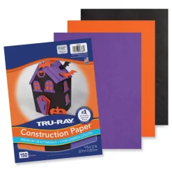 Pacon Tru-Ray 9 x 12 70 lb. Text Weight Construction Paper - Assorted Halloween Colors (150/Pack)