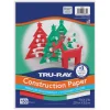 Pacon Tru-Ray 9 x 12 70 lb. Text Weight Construction Paper - Assorted Holiday Colors (150/Pack)