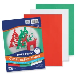 Pacon Tru-Ray 9 x 12 70 lb. Text Weight Construction Paper - Assorted Holiday Colors (150/Pack)