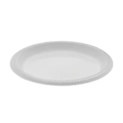 Pactiv Corp. 8.88 in. Diameter Meadoware Ops Dinnerware Plate - White (400/Carton)