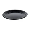Pactiv Corp. 10.25 in. Diameter Placesetter Deluxe Laminated Foam Plate Dinnerware - Black (540/Carton)