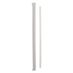 Pactiv Corp. 10.25 in. Giant Paper-Wrapped Straw - Translucent (1800/Carton)