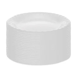 Pactiv Corp. 6 in. Placesetter Deluxe Laminated Foam Dinnerware Plate - White (1000/Carton)