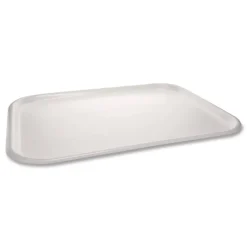 Pactiv Corp. 18 in. x 14 in. Laminated Foam Serving Tray - White (100/Carton)