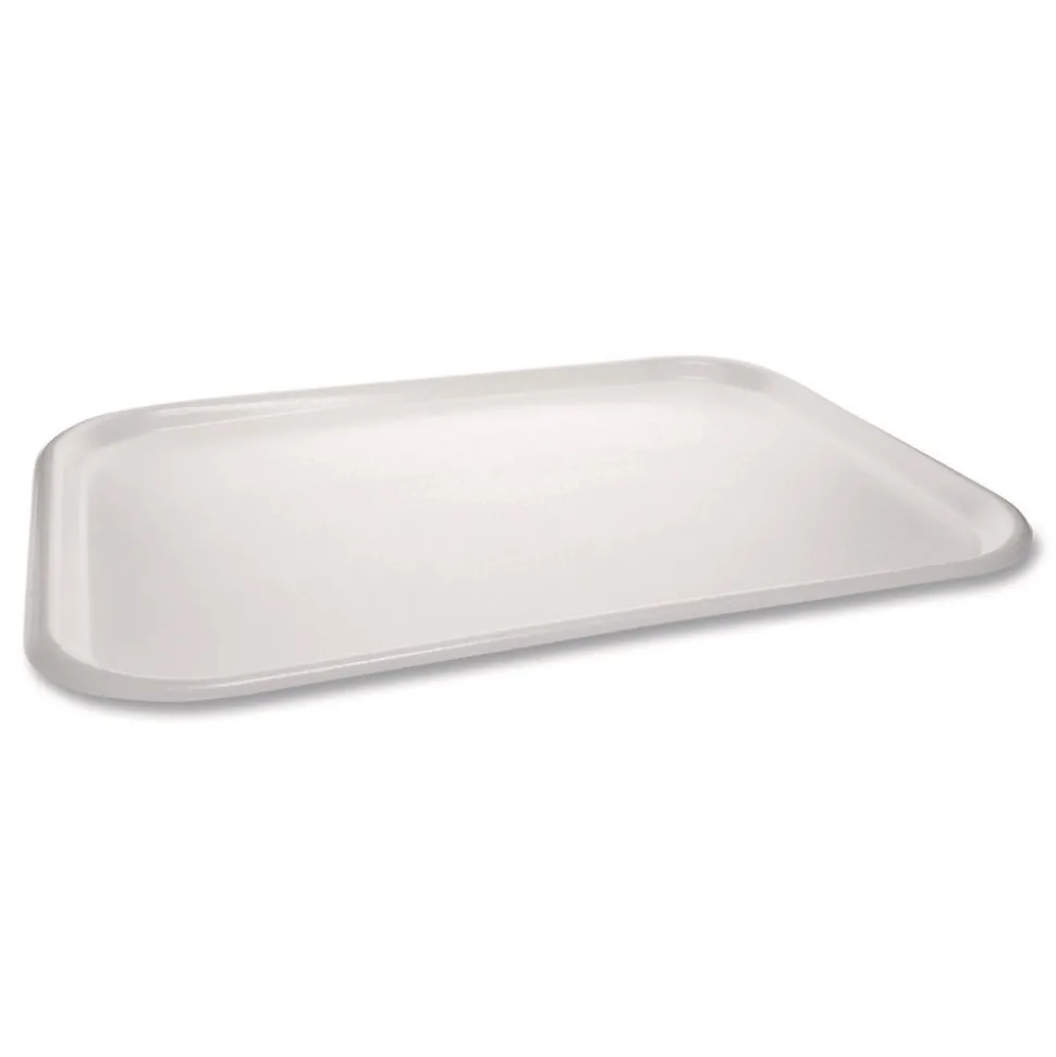 Pactiv Corp. 18 in. x 14 in. Laminated Foam Serving Tray - White (100/Carton)