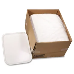 Pactiv Corp. 18 in. x 14 in. Laminated Foam Serving Tray - White (100/Carton)