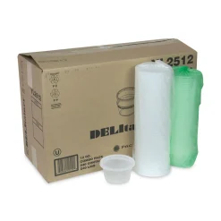 Pactiv Corp. 4.55 in. x 2.45 in. x 2.45 in. 12 oz. Newspring DELItainer Plastic Microwavable Container - Clear (240/Carton)