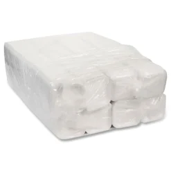 Pactiv Corp. 5.1 in. x 5.1 in. x 0.65 in. #1S Foam Supermarket Tray - White (1000/Carton)