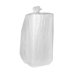 Pactiv Corp. 9.75 in. x 5 in. x 3.25 in. Foam Hinged Lid Containers - White (560/Carton)