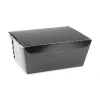 Pactiv Corp. 66 oz 6.5 x 4.5 x 3.25 EarthChoice OneBox Paper Box - Black (160/Carton)