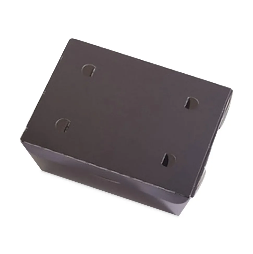 Pactiv Corp. 66 oz 6.5 x 4.5 x 3.25 EarthChoice OneBox Paper Box - Black (160/Carton)