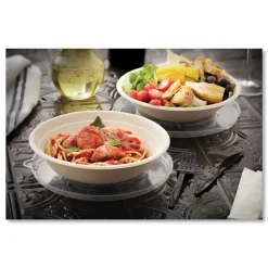 Pactiv Corp. 32 oz EarthChoice Fiber-Blend Bagasse Dinnerware Bowl - Natural (400/Carton)