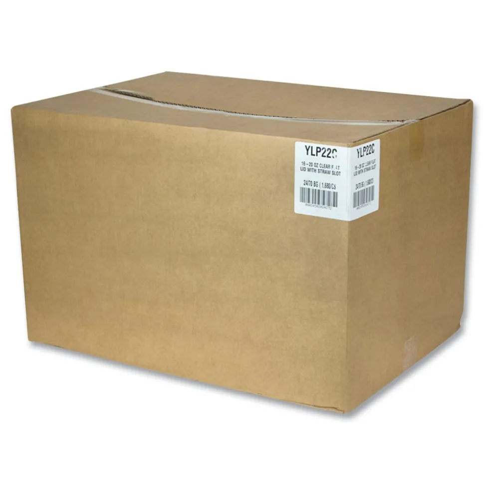 Pactiv Corp. 12 oz./14 oz./16 oz./20 oz. Cold Cup Lids - Clear (1680/Carton)