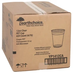 Pactiv Corp. 12 oz. Plastic RPET Cold Cup - Clear (420/Carton)