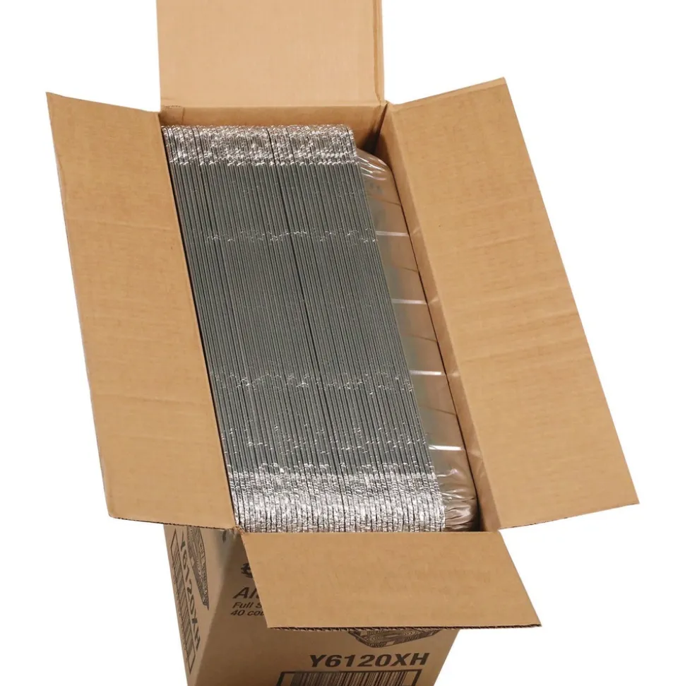 Pactiv Corp. 19.6 x 11.6 2.2 in. Full-Size Medium Deep Aluminum Steam Table Pan (40/Carton)