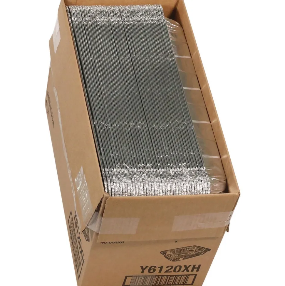 Pactiv Corp. 19.6 x 11.6 2.2 in. Full-Size Medium Deep Aluminum Steam Table Pan (40/Carton)