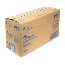 Pactiv Corp. EarthChoice 4.92 in. x 5.87 in. x 2.48 in. 16 oz. Plastic Recycled PET Hinged Container - Clear (200/Carton)