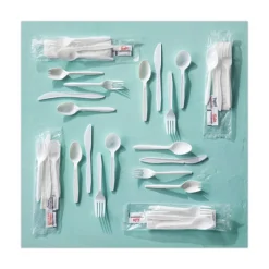 Pactiv Corp. Fieldware Mediumweight Fork Cutlery - White (1,000/Carton)