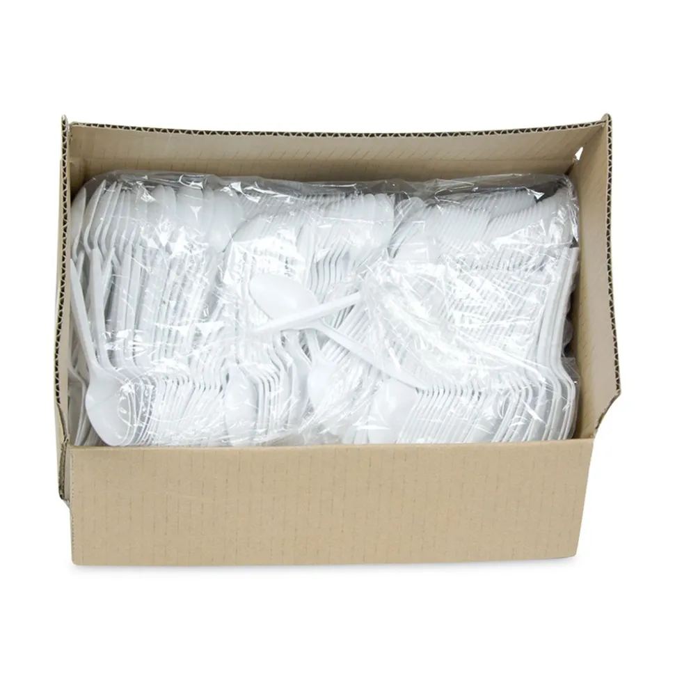 Pactiv Corp. Fieldware Mediumweight Spoon Cutlery - White (1,000/Carton)