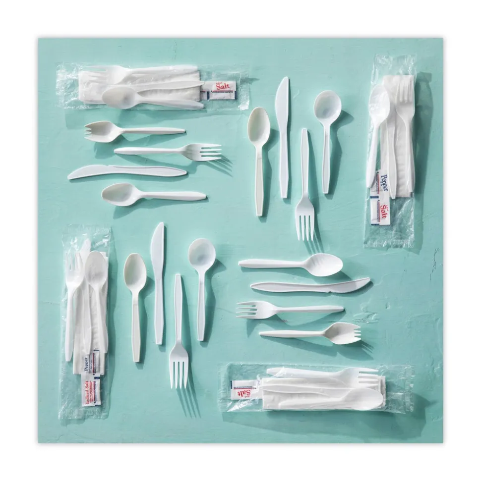 Pactiv Corp. Fieldware Mediumweight Spoon Cutlery - White (1,000/Carton)