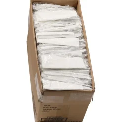 Pactiv Corp. Individually Wrapped Mediumweight Plastic Fieldware Cutlery Fork/Knife/Napkin/Spoon Kit - White (250/Carton)