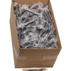 Pactiv Corp. Individually Wrapped Heavyweight Plastic Meadoware Cutlery Fork - Black (1000/Carton)
