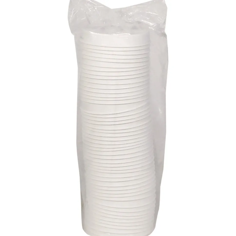 Pactiv Corp. LMC81216ECBB 4 in. EarthChoice PFAS-Free Compostable Sugarcane Soup Cup Lid - White (500/Carton)
