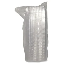 Pactiv Corp. 17S Deep Dome 8.3 in. x 4.8 in. x 2.1 in. Plastic OPS Dome-Style Lid - Clear