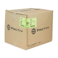 Pactiv Corp. SACLF07 EarthChoice 7.38 in. x 7.38 in. x 0.26 in. Square Recycled Bowl Flat Lid - Clear (300/Carton)