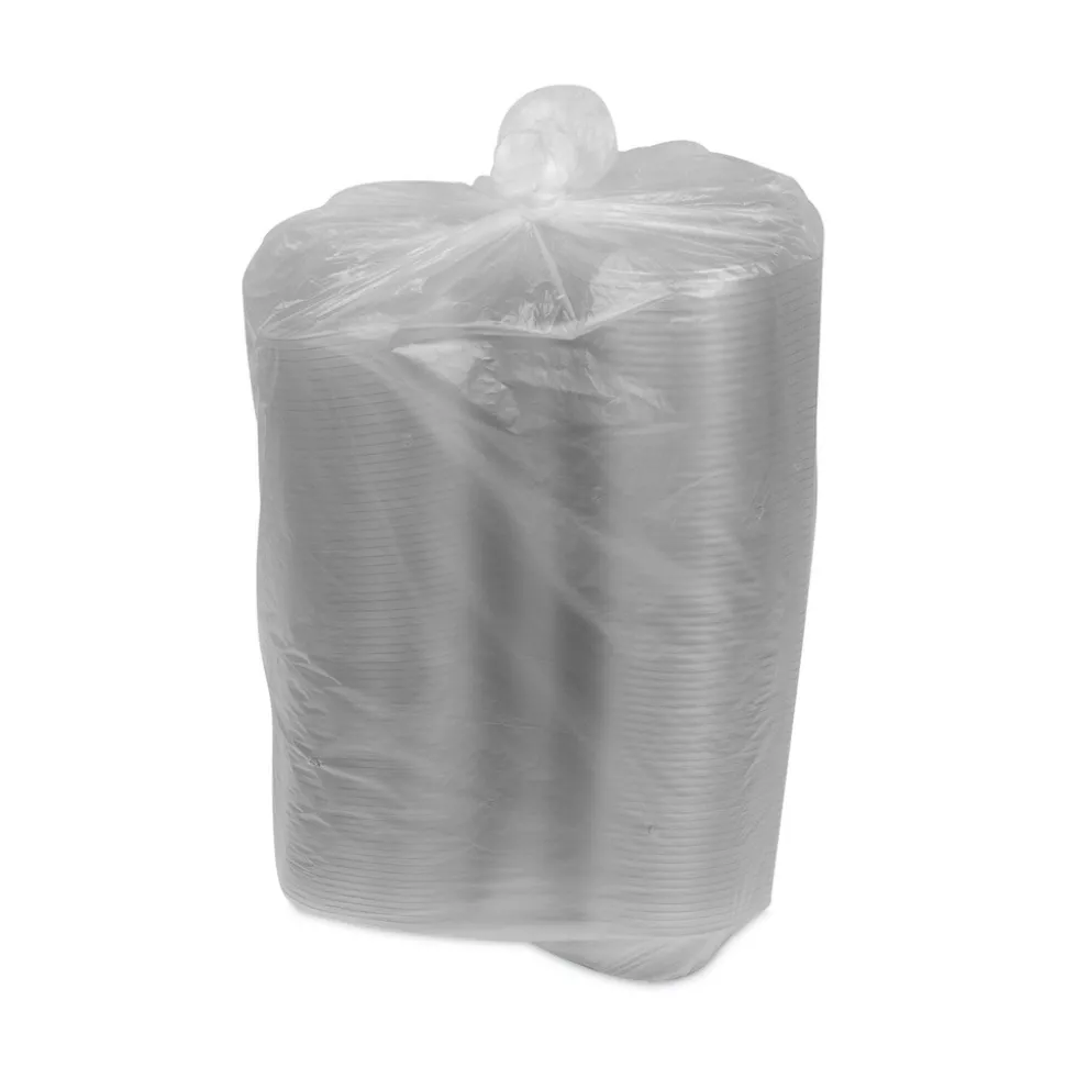 Pactiv Corp. YCA910240000 EarthChoice 24 oz. Recycled PET Hinged Container - Clear (280/Carton)