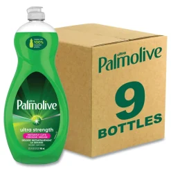 Palmolive 32.5 oz. Bottle Dishwashing Liquid - Green Scent (9/Carton)