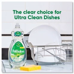 Palmolive 32.5 oz. Bottle Pure plus Clear Dishwashing Liquid - Spring Fresh (9/Carton)