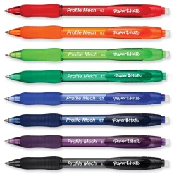 Paper Mate 0.7 mm HB (#2) Profile Mechanical Pencils - Black Lead/Assorted Barrel Colors (8/Pack)